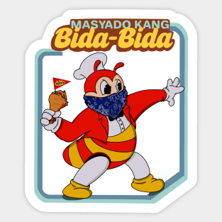 RETRO CUTE ANGRY JOLLIBEE SPICY CHICKEN JOY Sticker